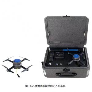 Portable Tethered Lighting Drone System   